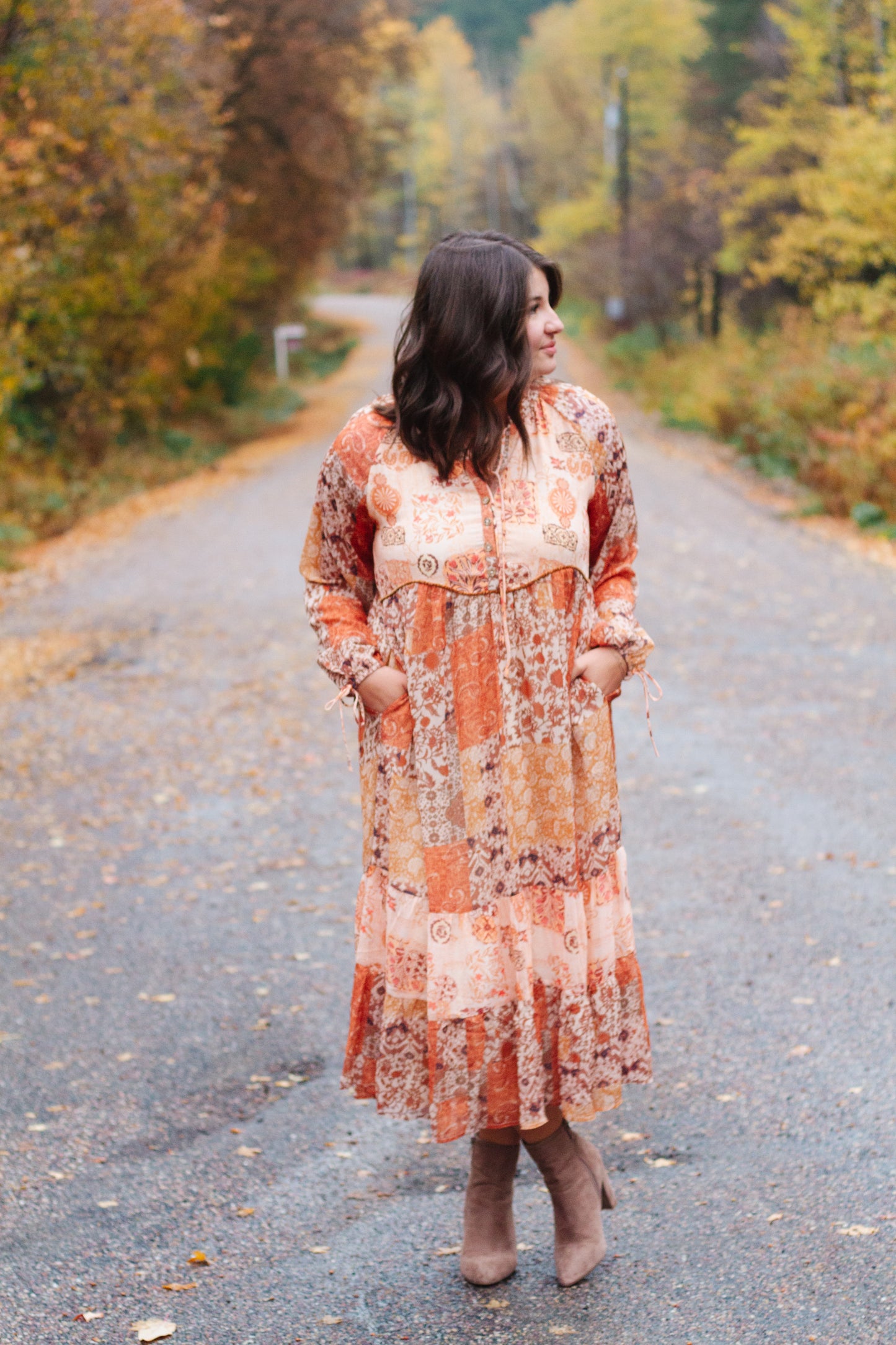 Sloane Patchwork Print Dress