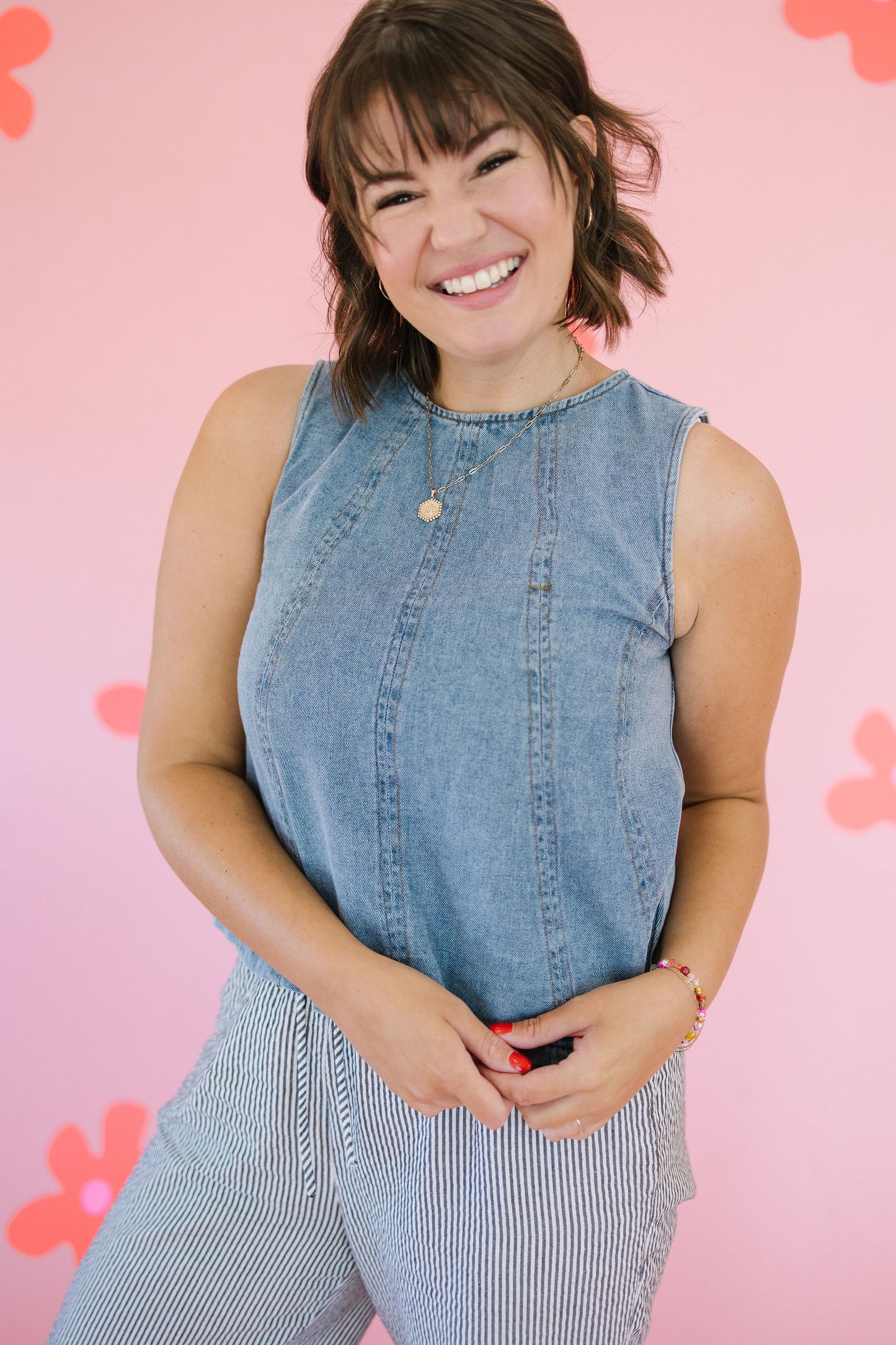 Lars Denim Tank Top