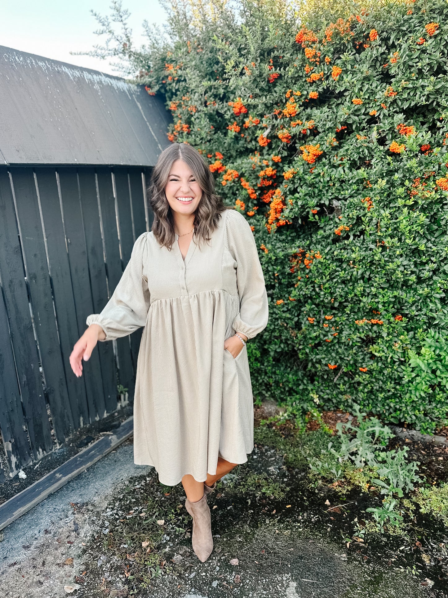 Kienna Woven Babydoll Dress