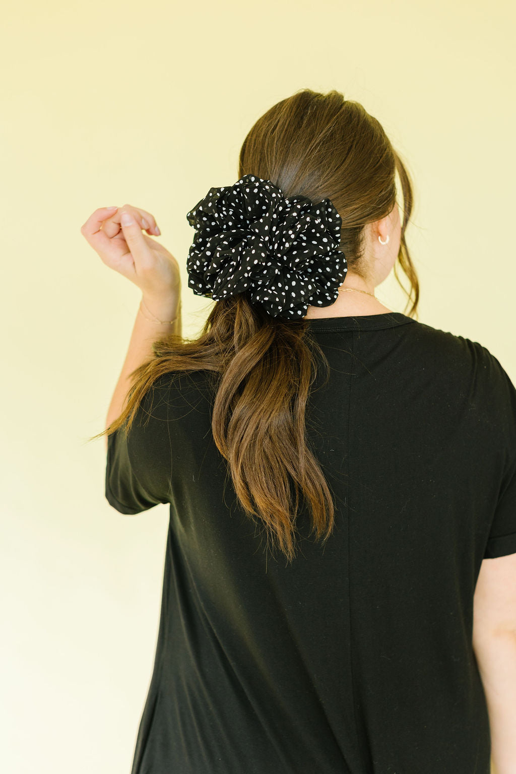 Oversized Polka Dot Scrunchie