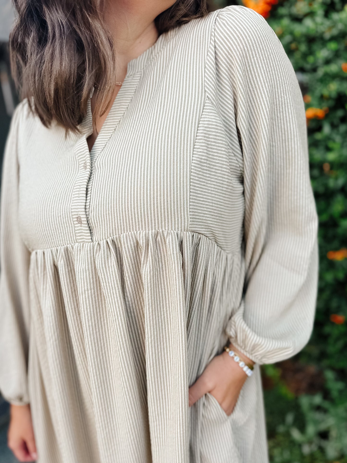 Kienna Woven Babydoll Dress