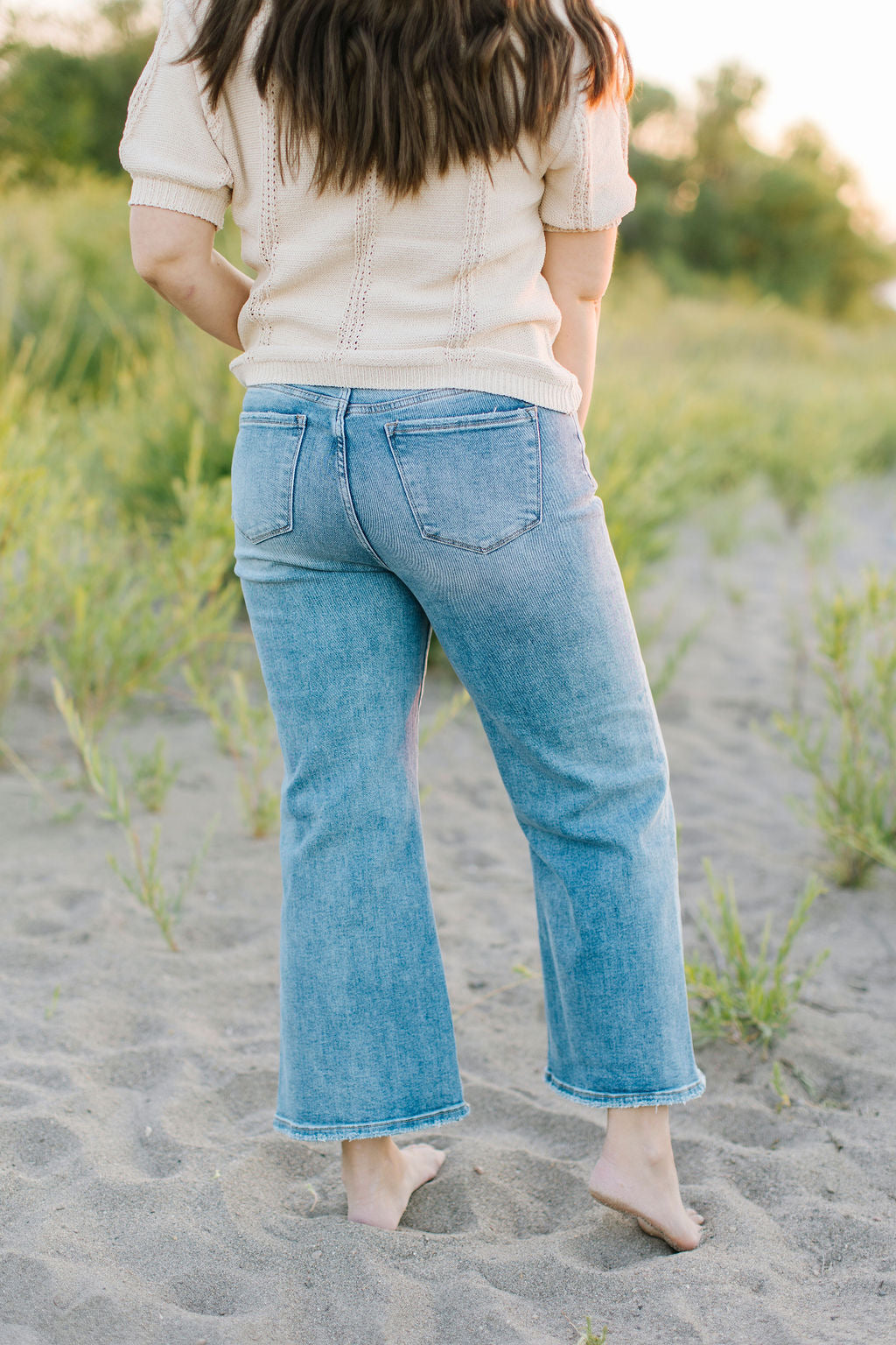 Archie Wide Leg Jeans in Medium