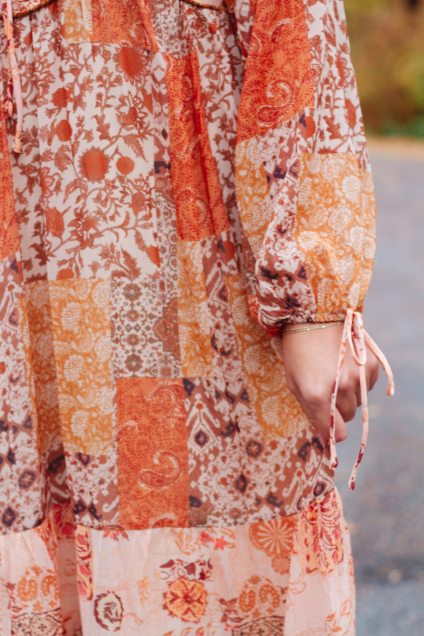 Sloane Patchwork Print Dress