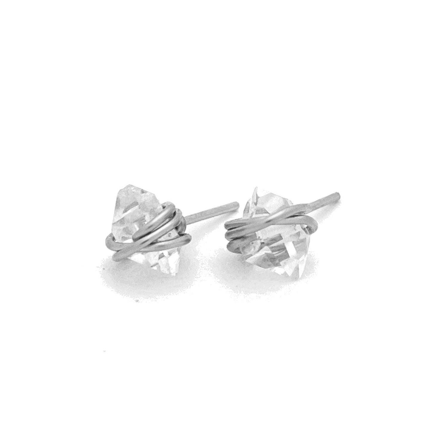 Herkimer Diamond Stud Earrings - Lettie Boutique
