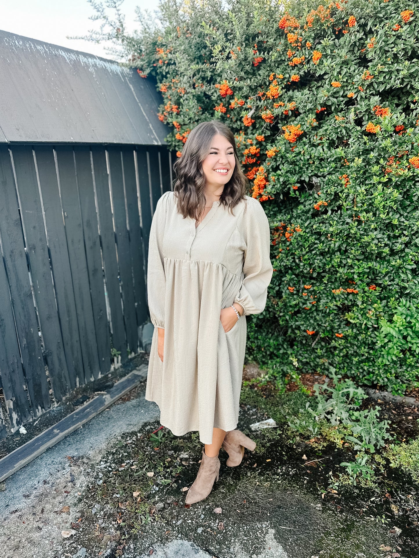 Kienna Woven Babydoll Dress