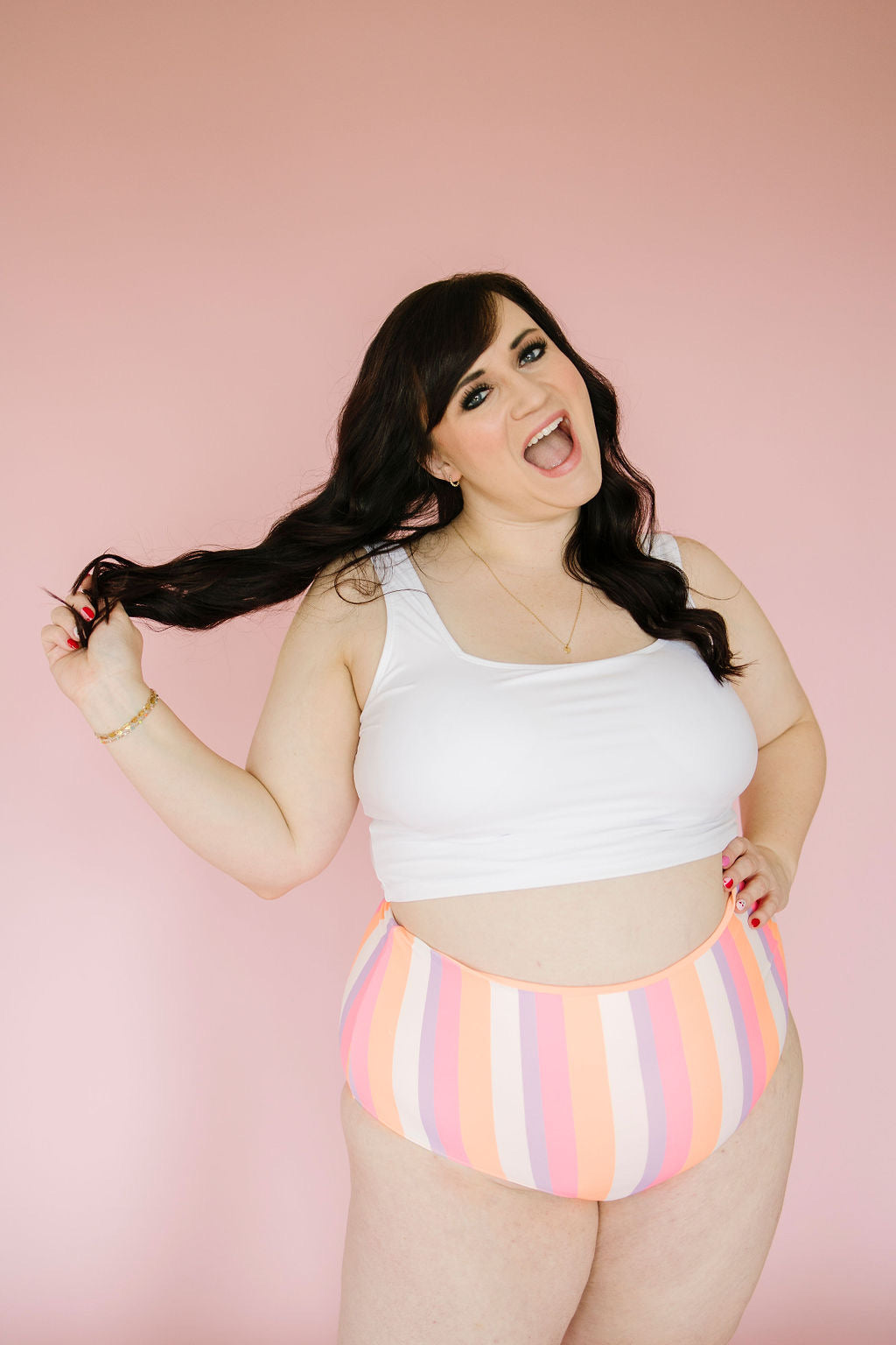 Miami Squared Neck Swim Top in Multiple Colors - Lettie Boutique