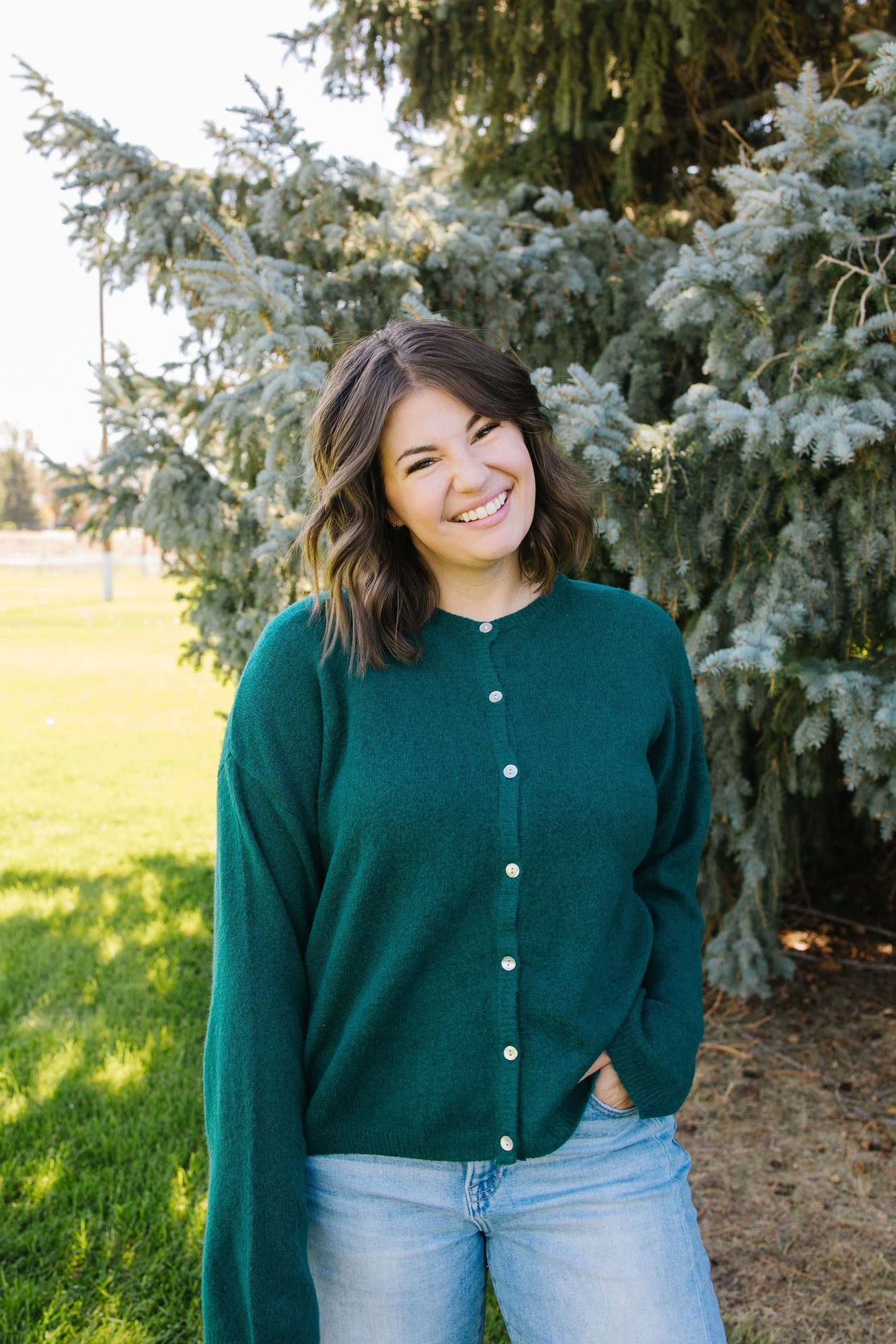 Perla Cardigan in Green