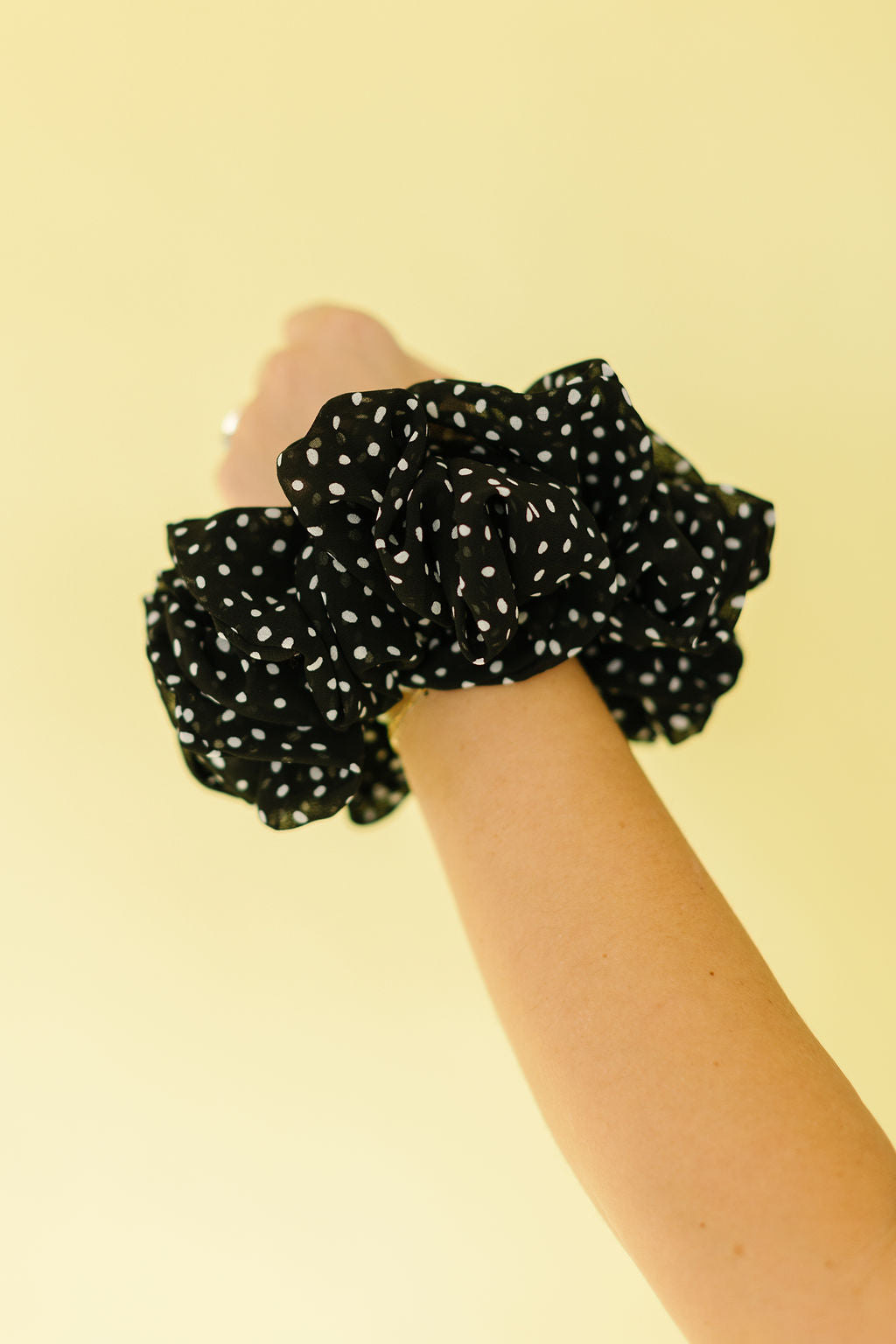 Oversized Polka Dot Scrunchie
