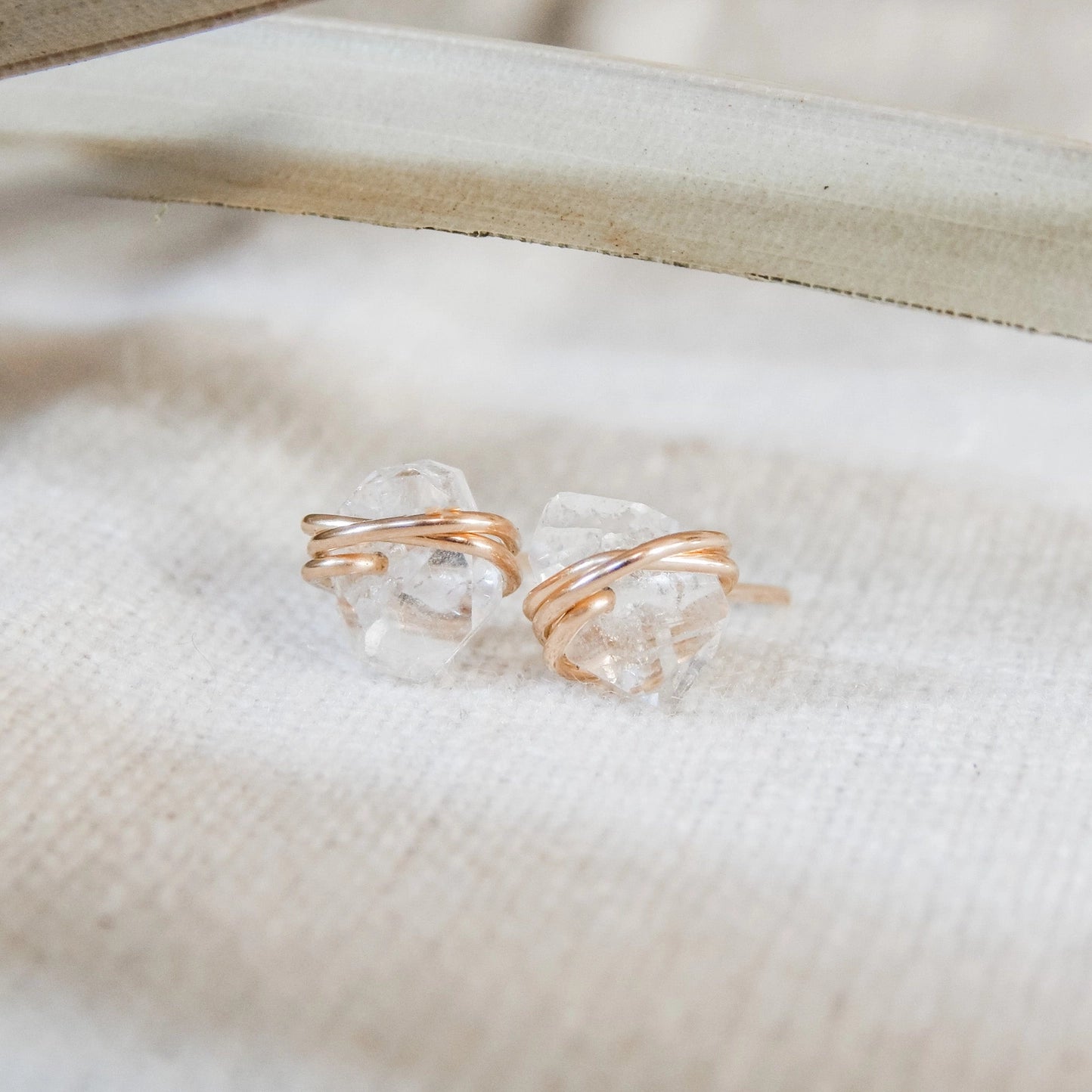 Herkimer Diamond Stud Earrings - Lettie Boutique