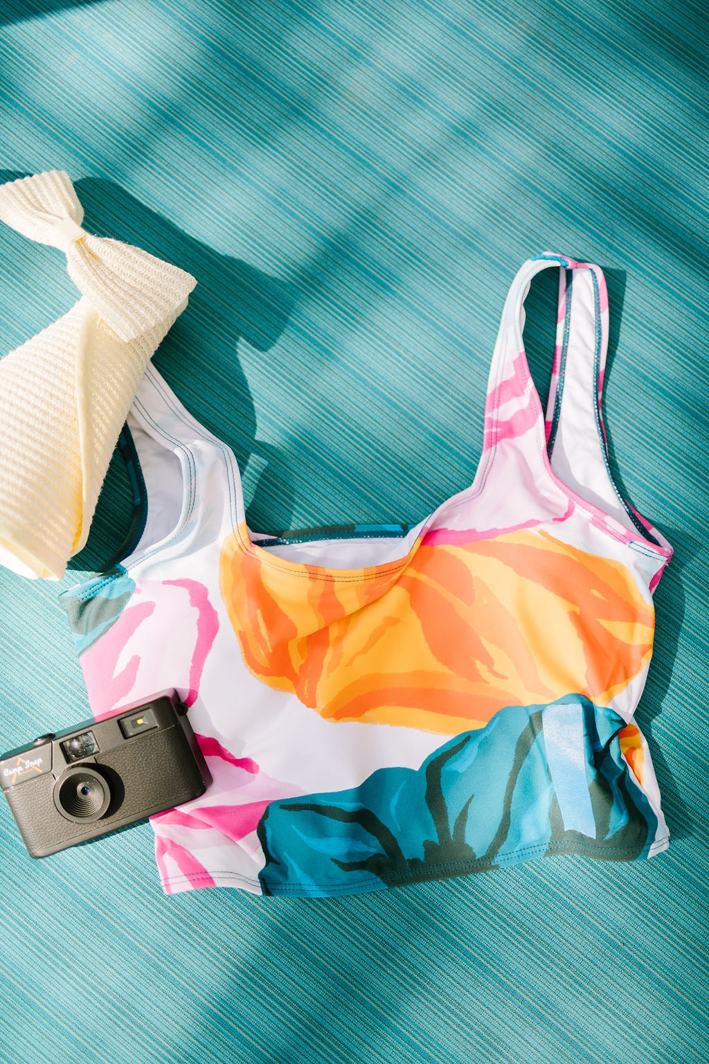 Miami Squared Neck Swim Top in Multiple Colors - Lettie Boutique