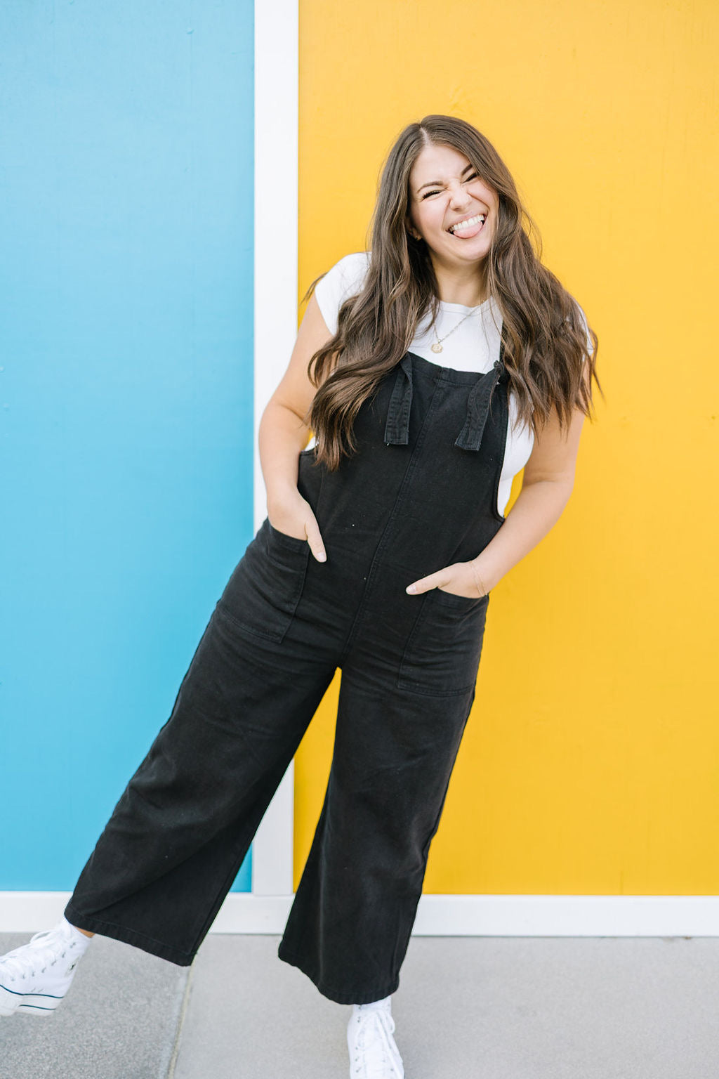 Steamboat Overalls in Black