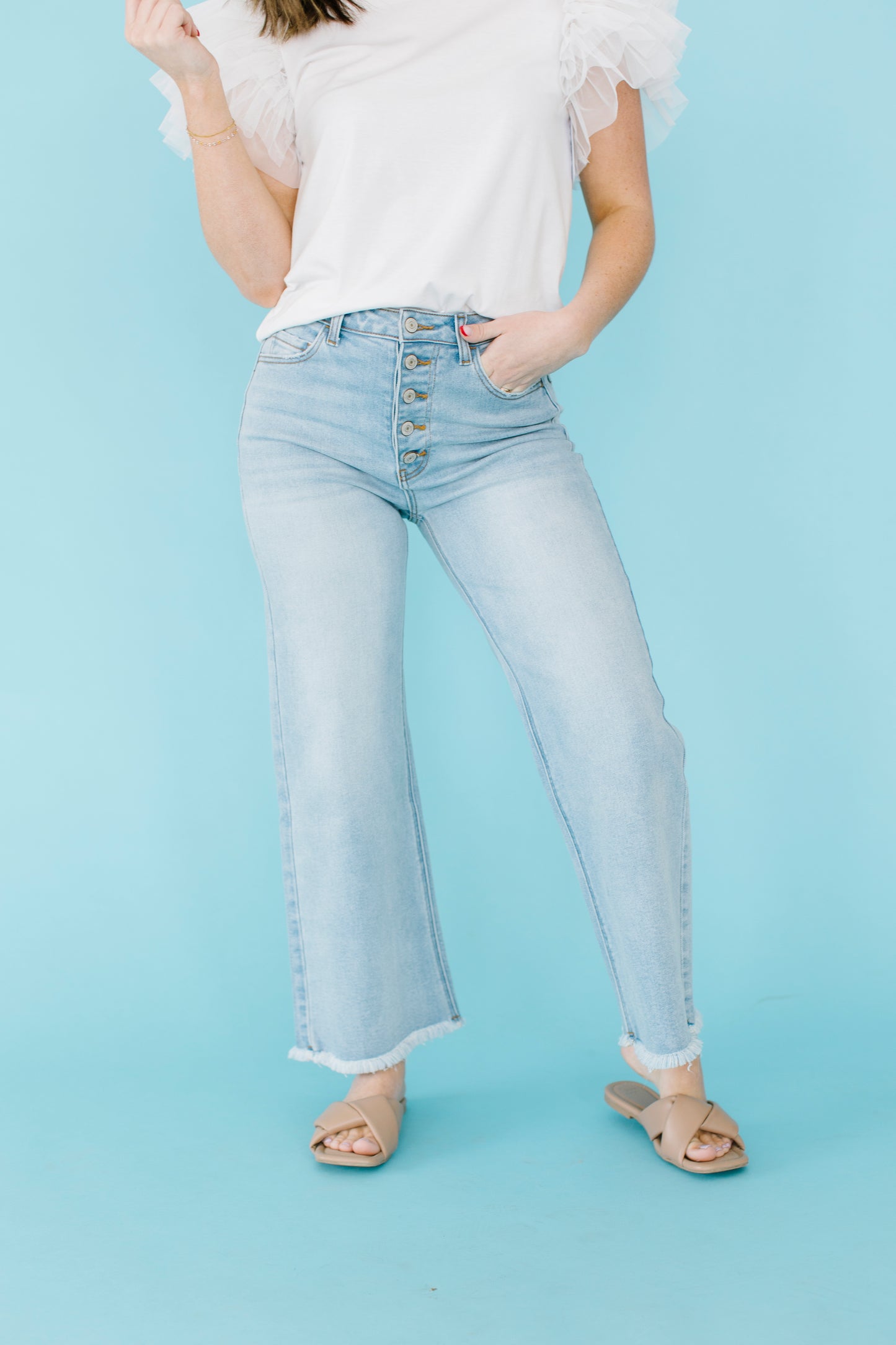 Mav Wide Leg Jeans - Lettie Boutique