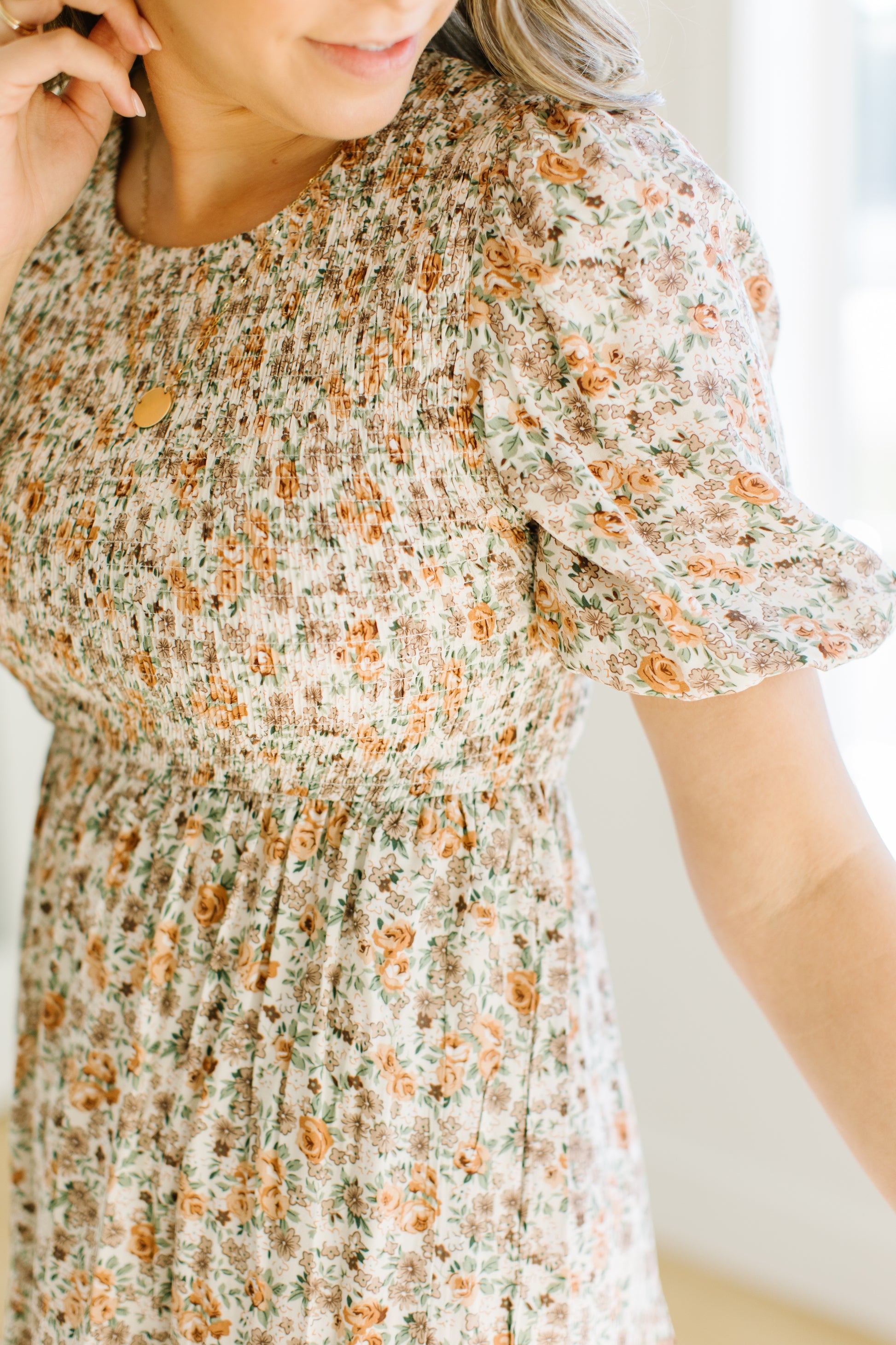 Sorel Floral Midi Dress - Lettie Boutique