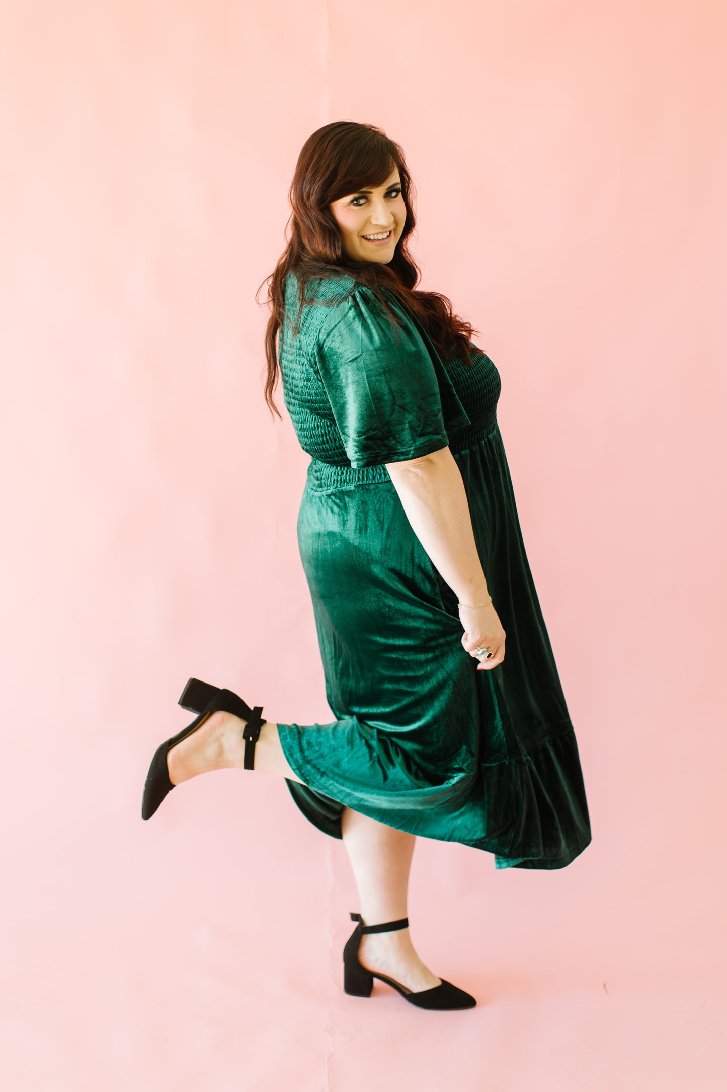 Holly Smocked Midi Dress
