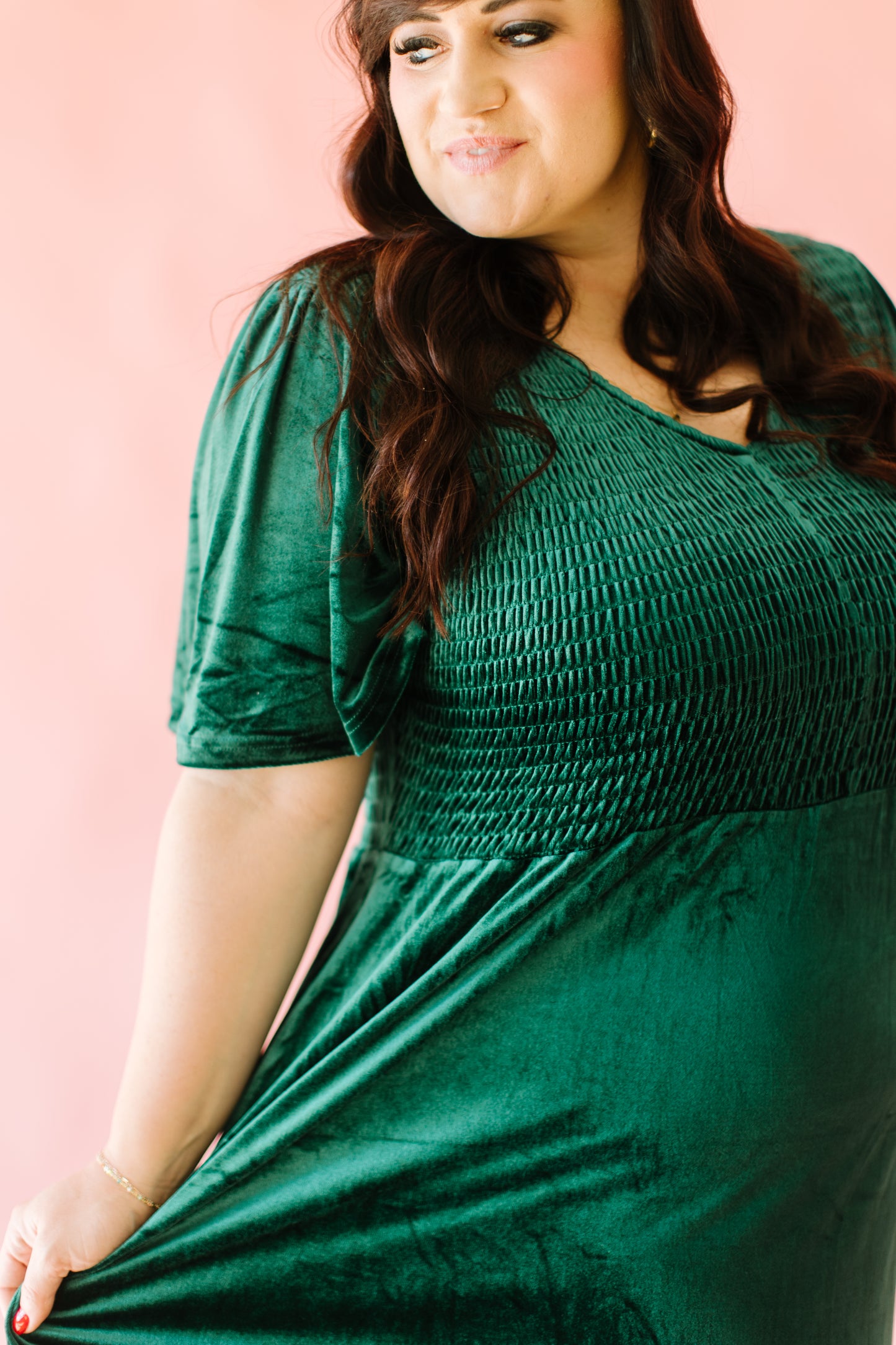 Holly Smocked Midi Dress