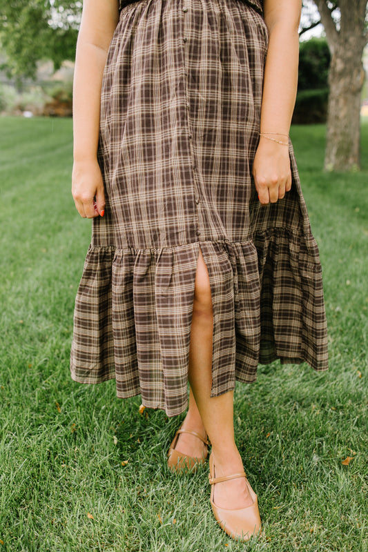 Johanna Smocked Plaid Dress