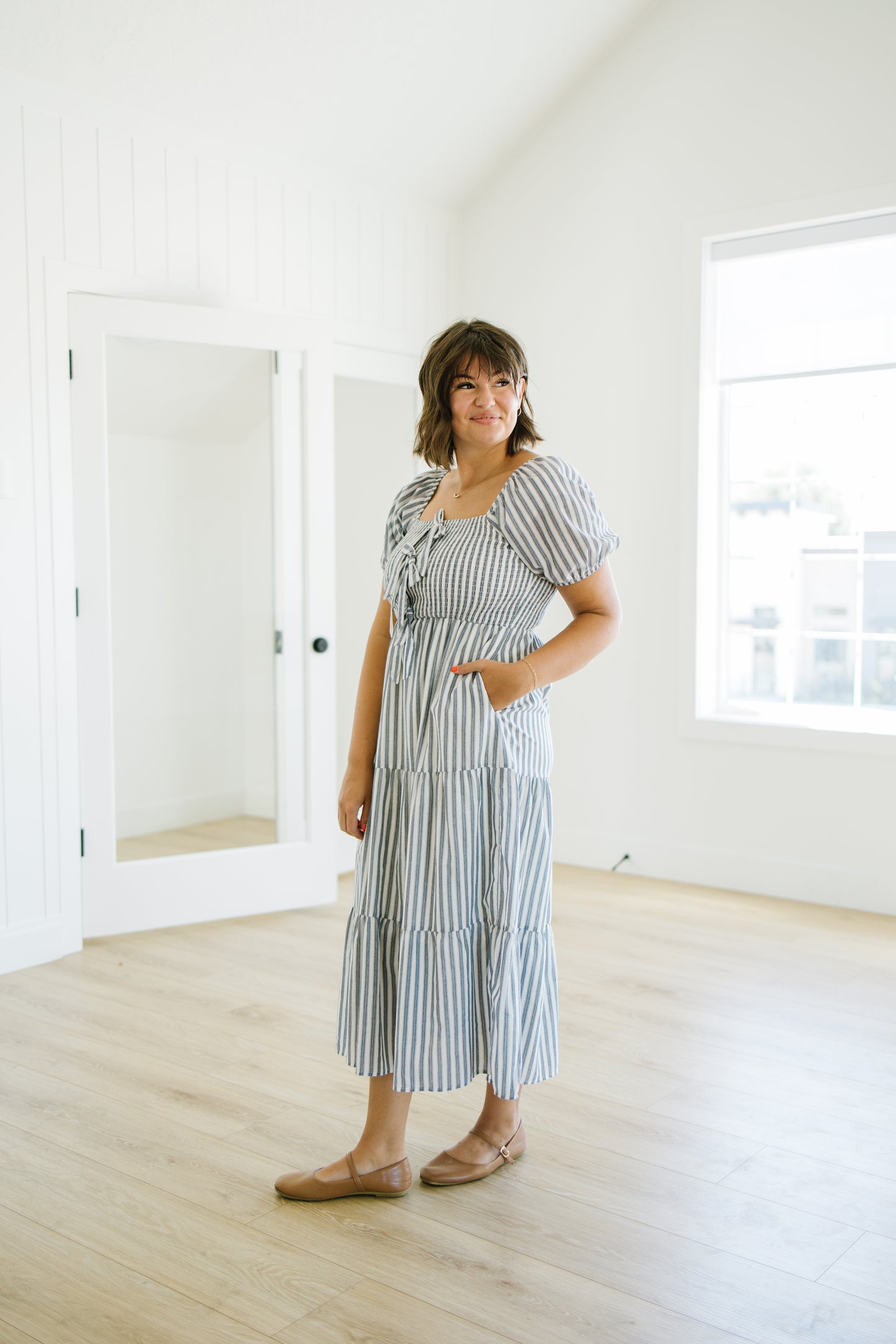 *Jameson Striped Midi Dress - Lettie Boutique