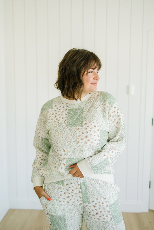 Dylan Floral Quilted Pullover