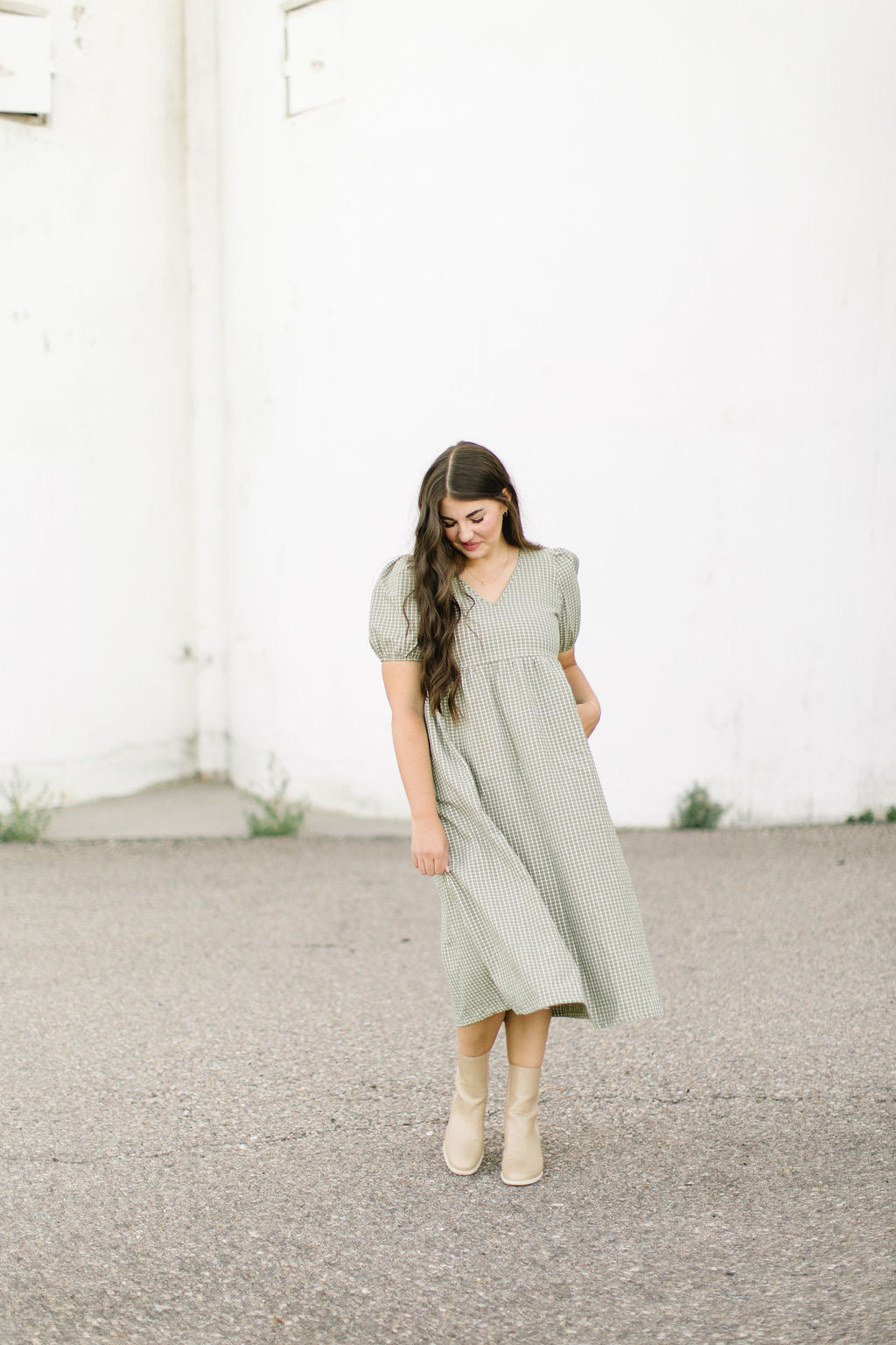 Nash Midi Dress in Olive