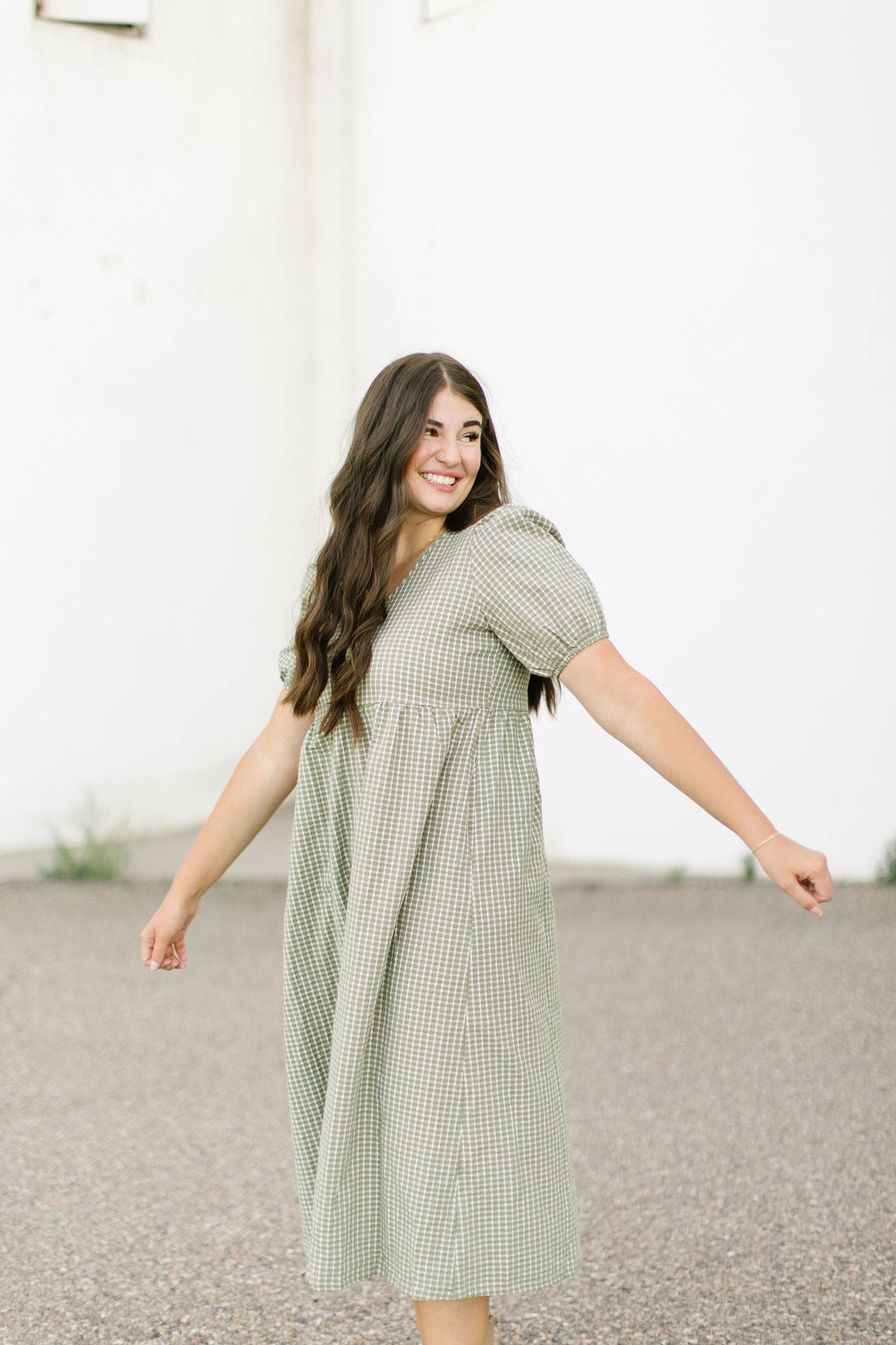 Nash Midi Dress in Olive