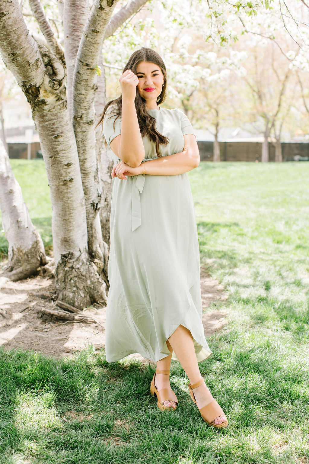 Halle Maxi Dress in Sage