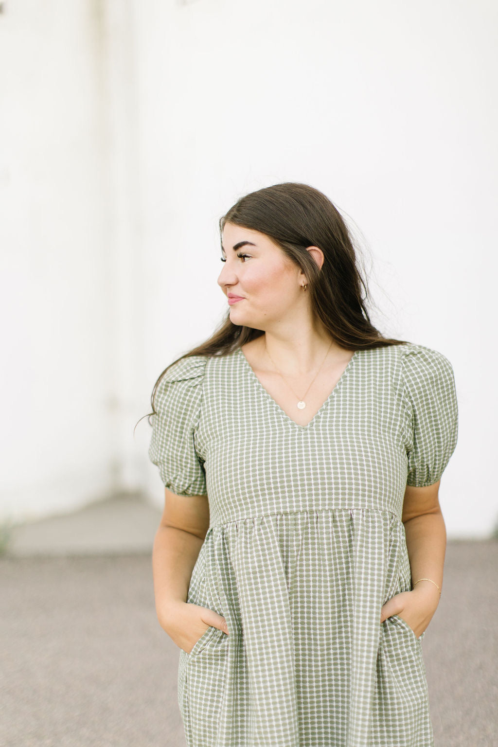 Nash Midi Dress in Olive