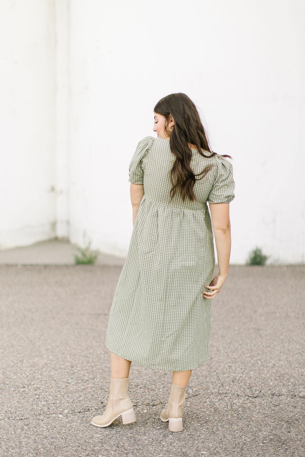 Nash Midi Dress in Olive