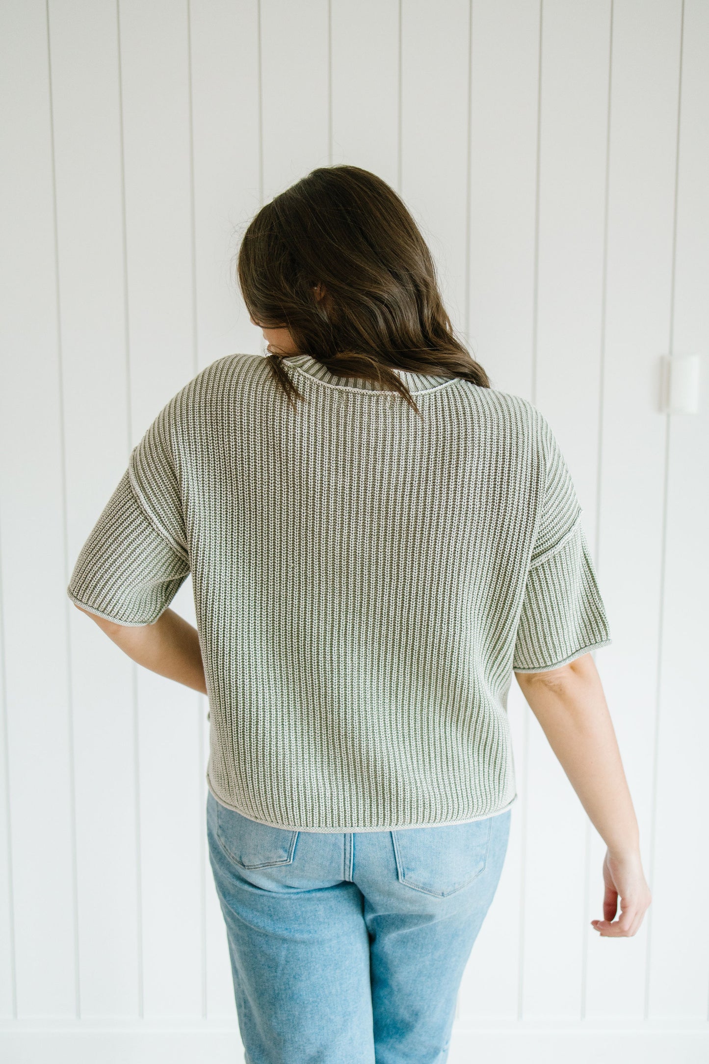 Everly Knit Sweater in Sage