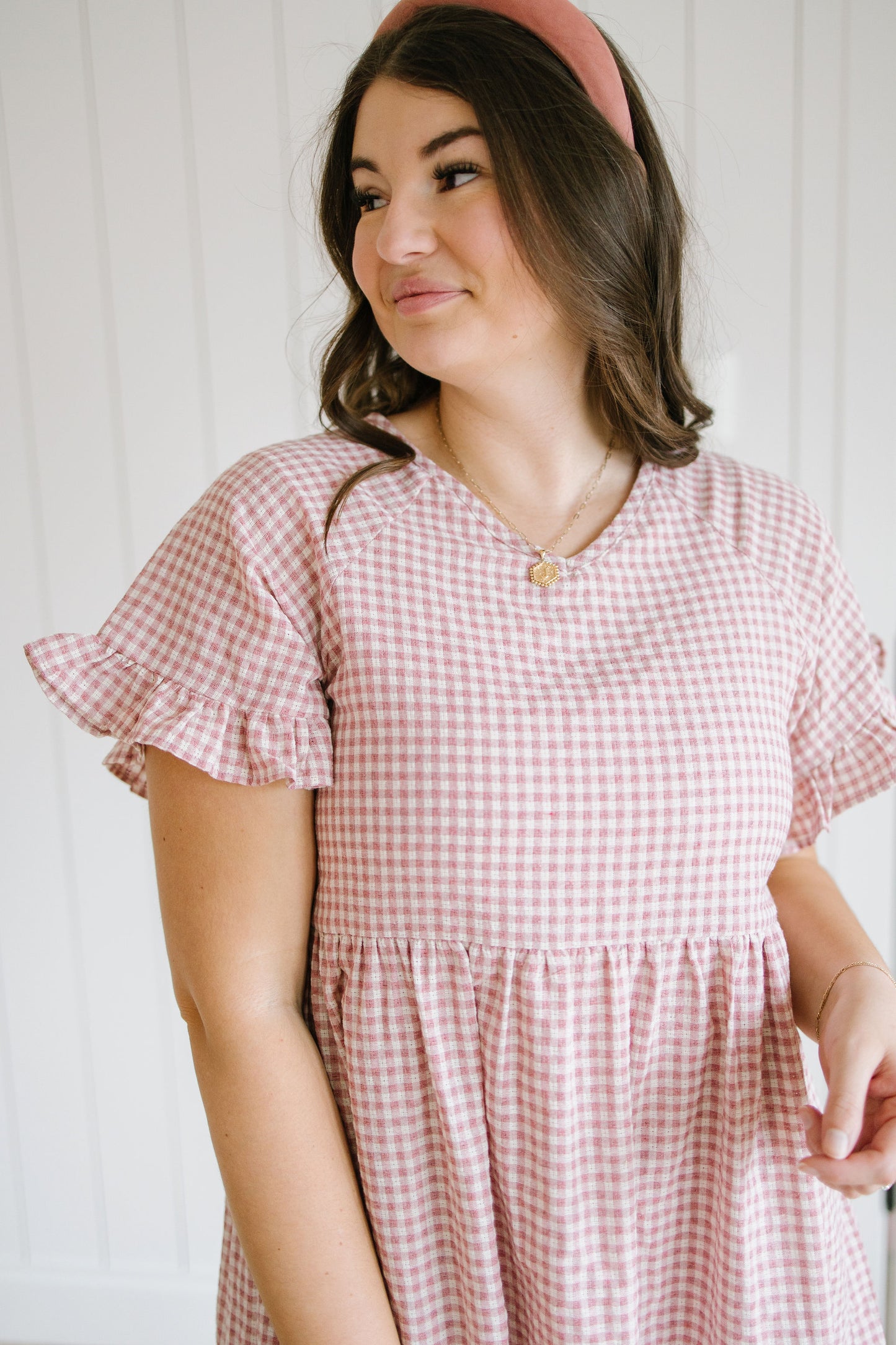 Laramie Gingham Midi Dress