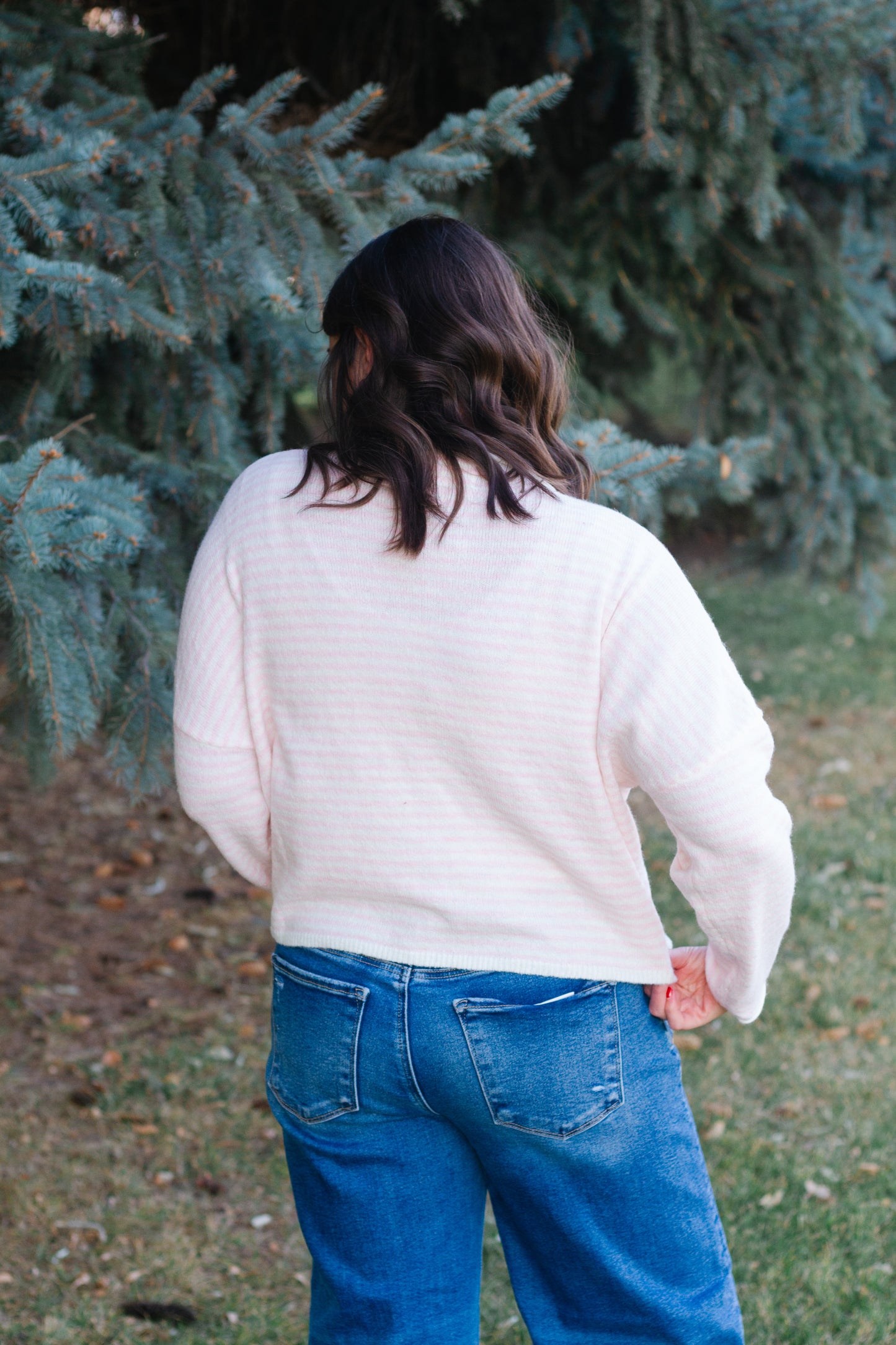 Melina Stripe Sweater in Pink