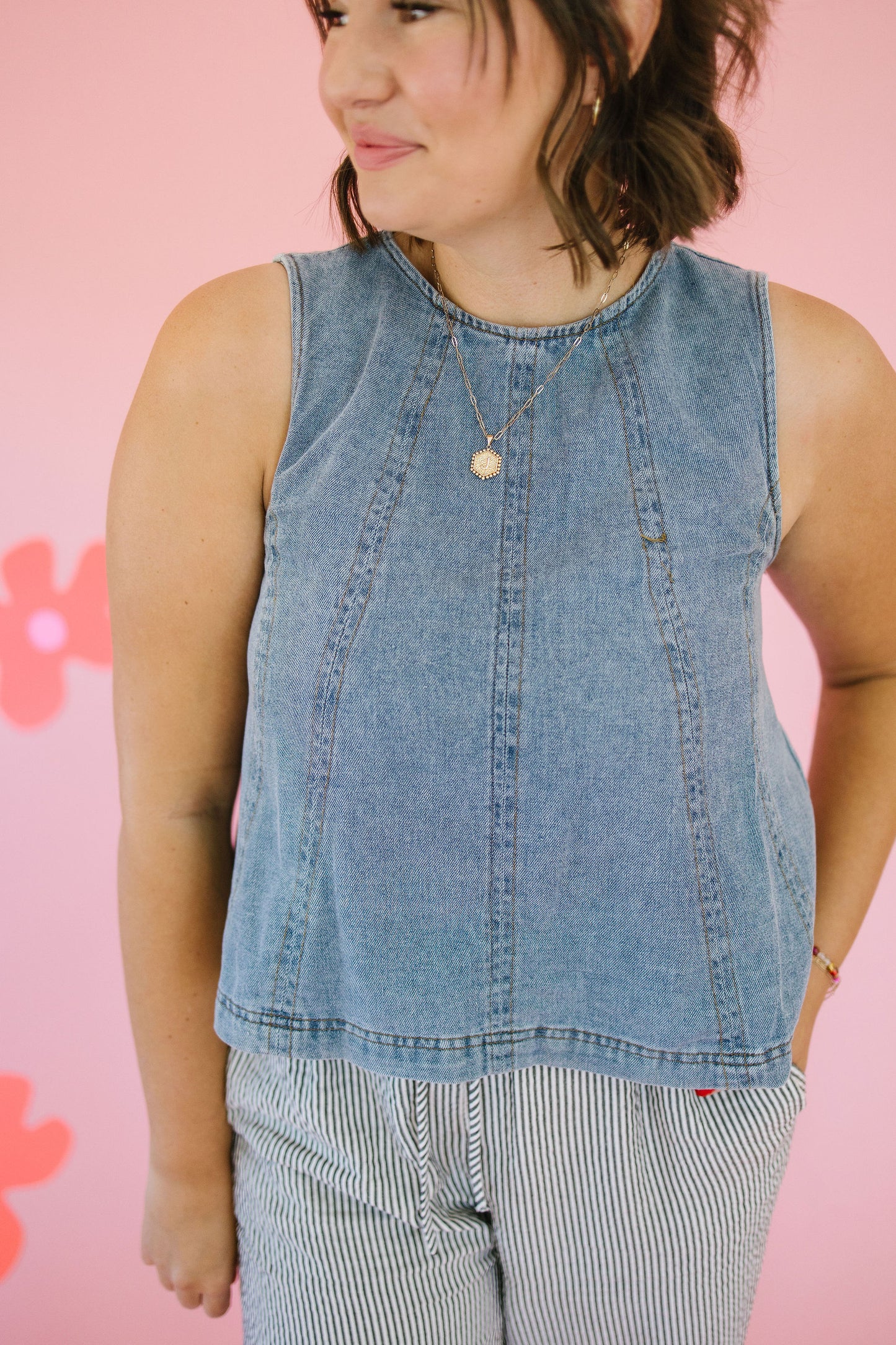 Lars Denim Tank Top