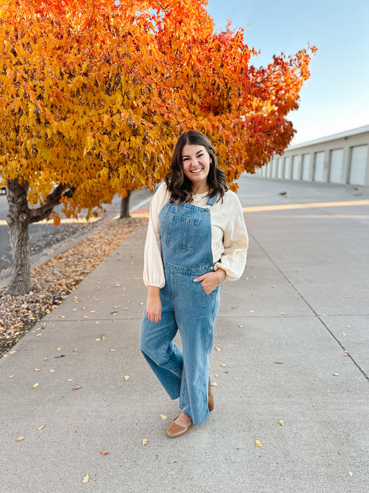 Abigail Denim Overalls