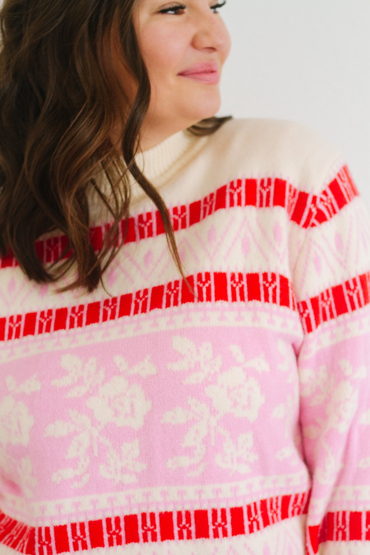 Jaci Floral Knit Sweater