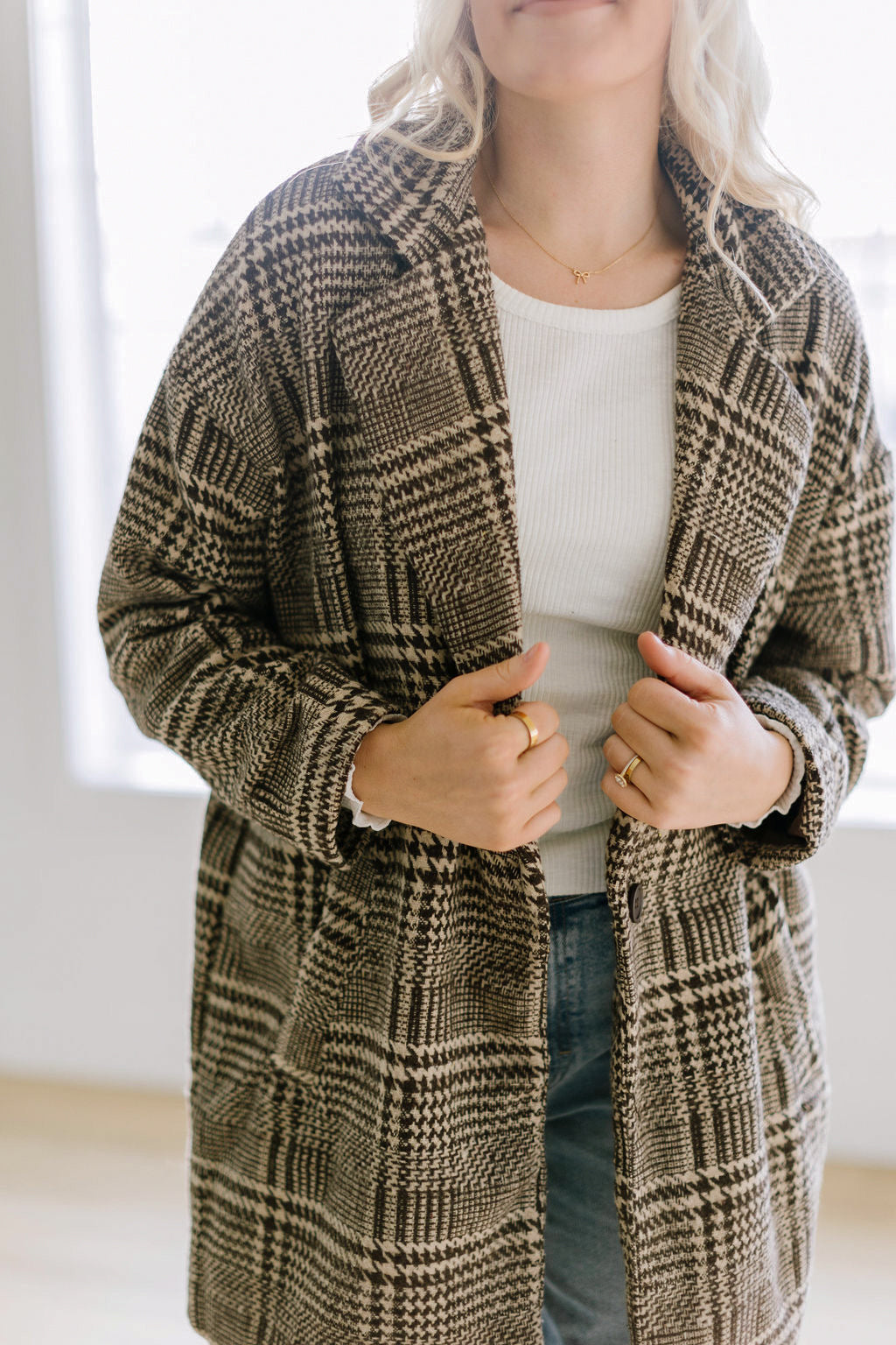 Lively Plaid Coat