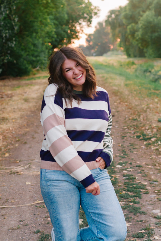 Karlie Stripe Sweater