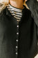 James Button Cardigan in Black