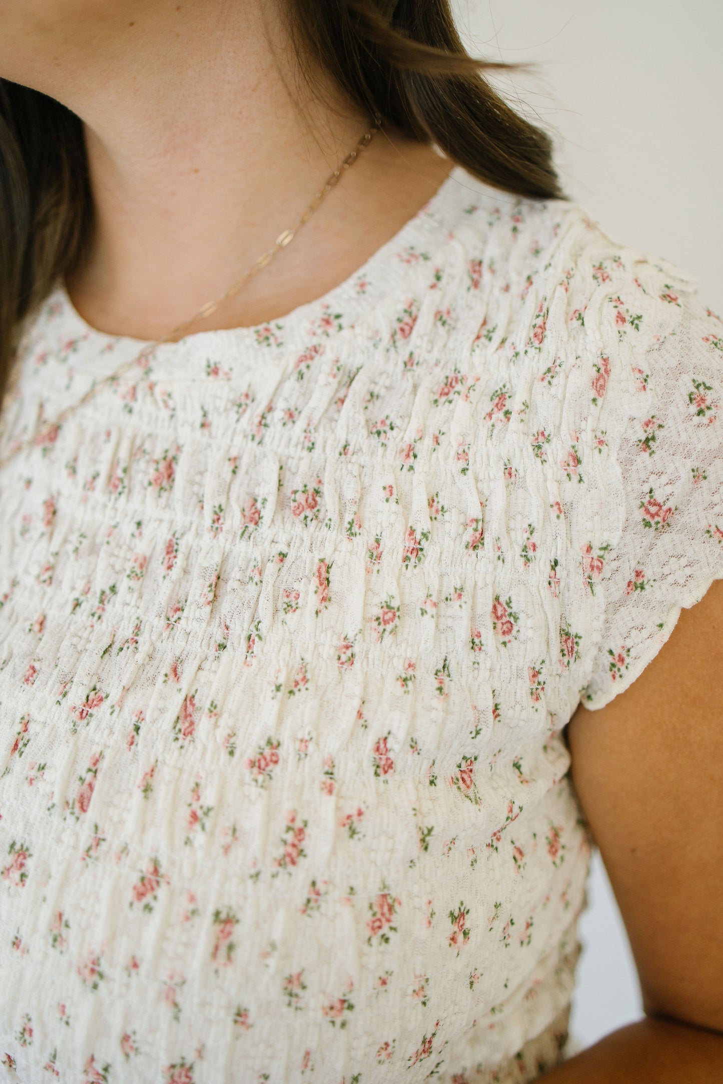 +Gabi Smocked Floral Top - Lettie Boutique