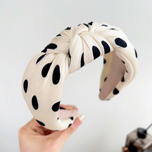 Polka Dot Knotted Headband - Lettie Boutique