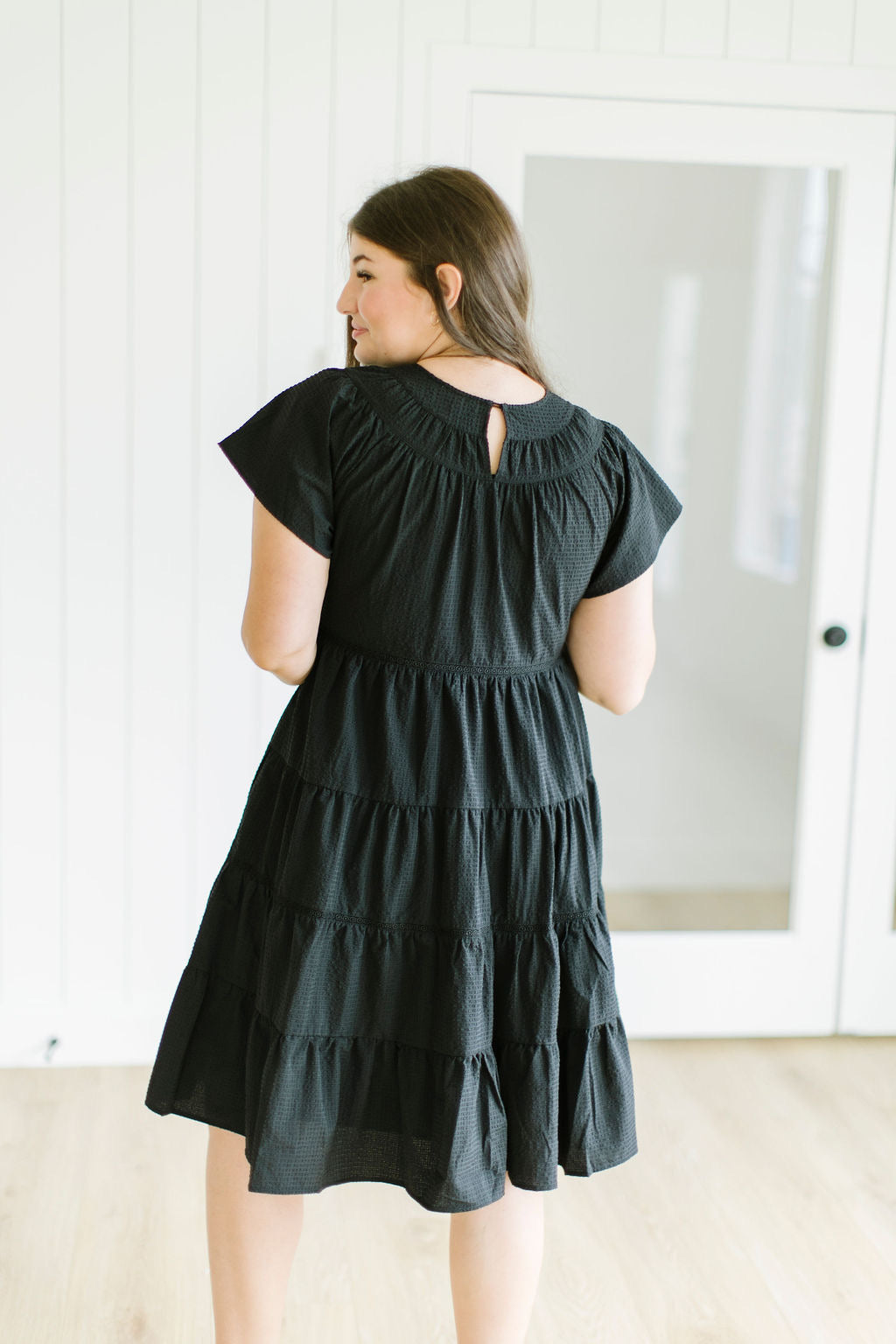 Alexi Midi Dress in Black