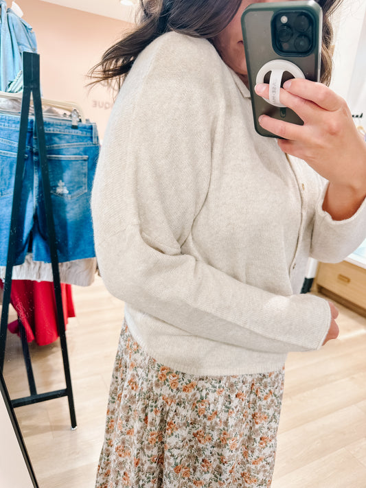 Bri Cardigan in Cream
