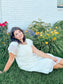 Raina Midi Dress in Cream