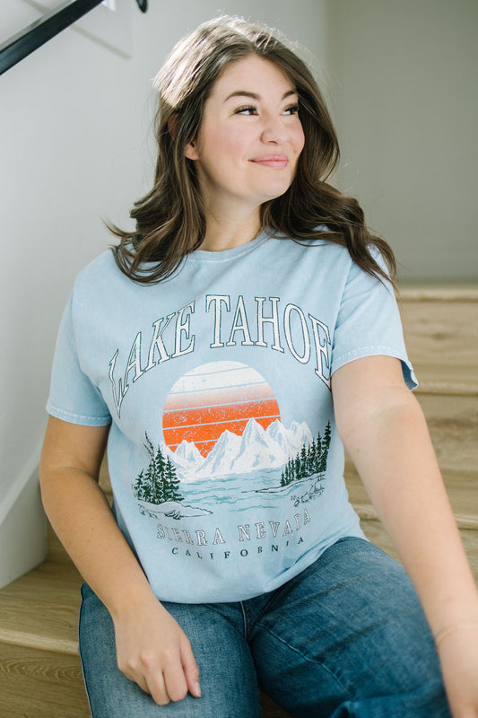 Lake Tahoe Graphic Tee - Lettie Boutique