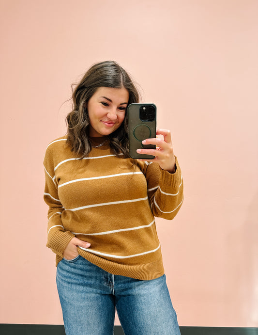 Shay Striped Sweater in Gucci