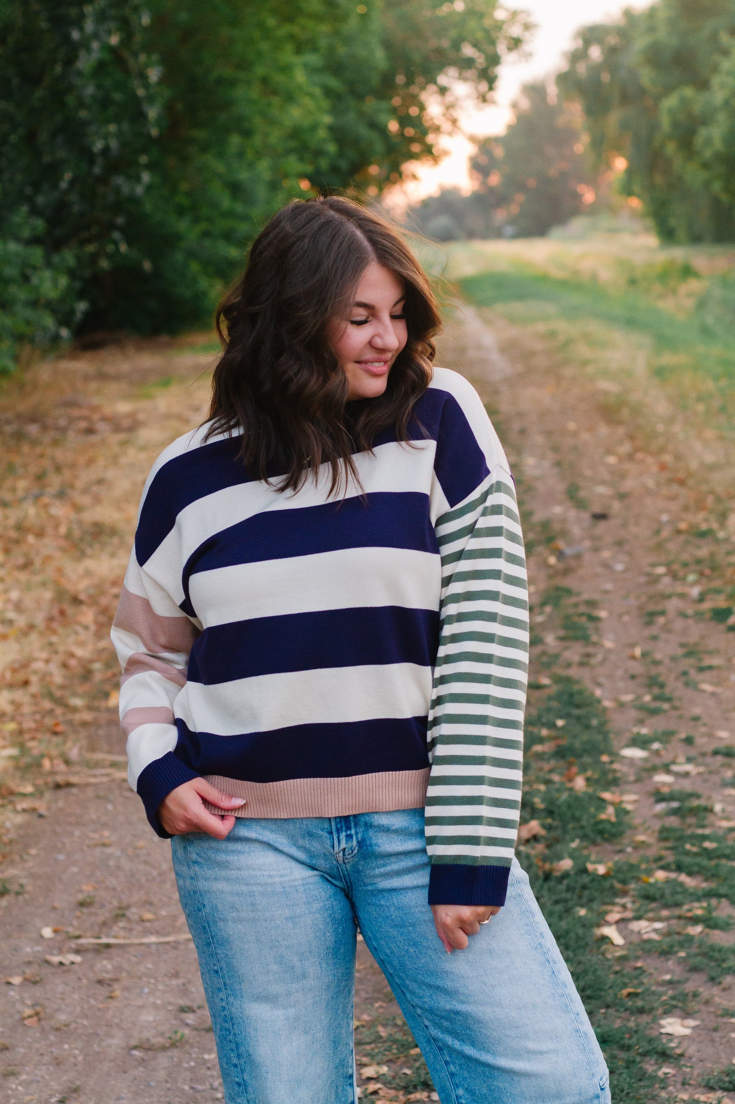 Karlie Stripe Sweater