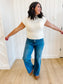 Gina Mock Neck Sweater in Ivory