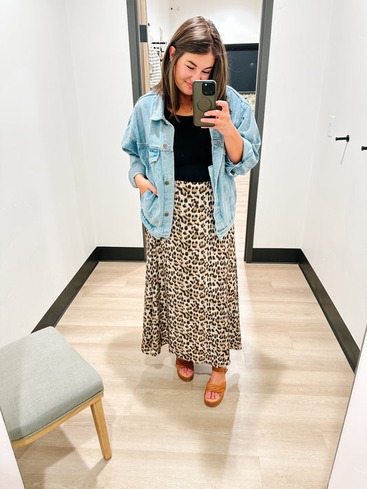 Isla Leopard Skirt