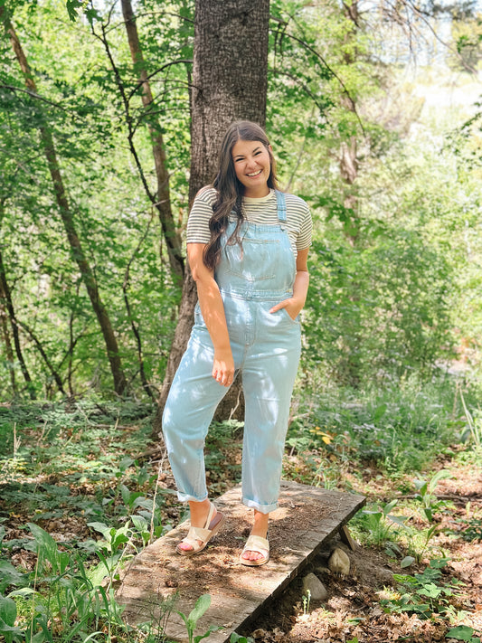 Casey Light Wash Overalls