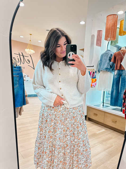 Bri Cardigan in Cream