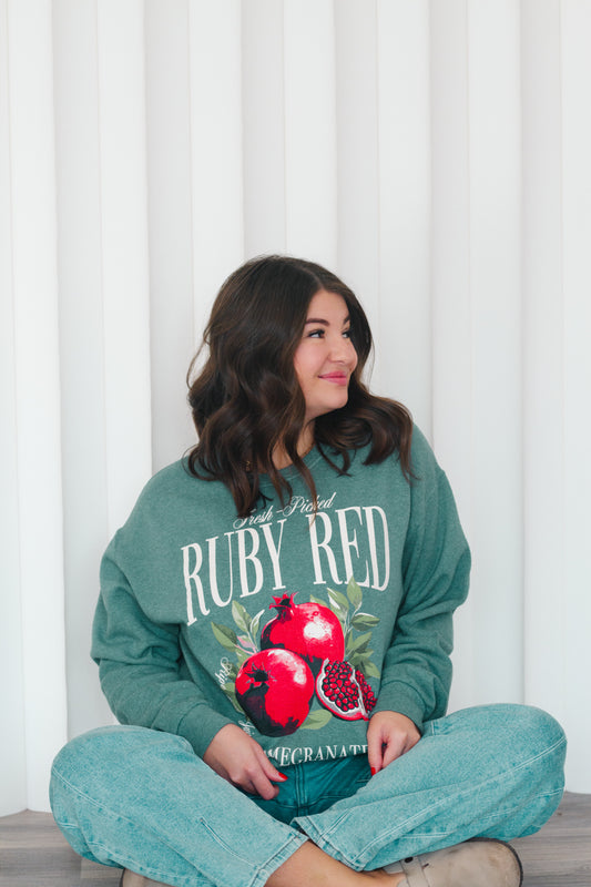 DOORBUSTER: Ruby Red Crewneck