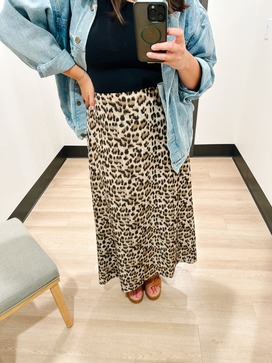 Isla Leopard Skirt